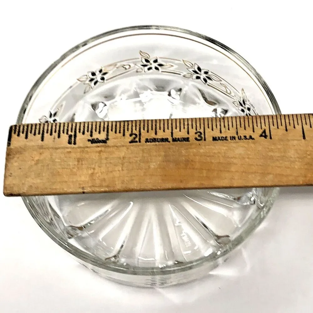 MCM Decover Italy Glass Chip & Dip Elegant Snack Bowl Set VTG Mod 60s